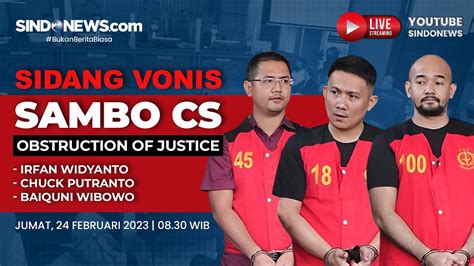 SIDANG VONIS IRFAN WIDYANTO CHUCK PUTRANTO DAN BAIQUNI WIBOWO YouTube