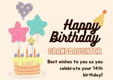 25 Best Happy 14th Birthday Wishes For Granddaughter