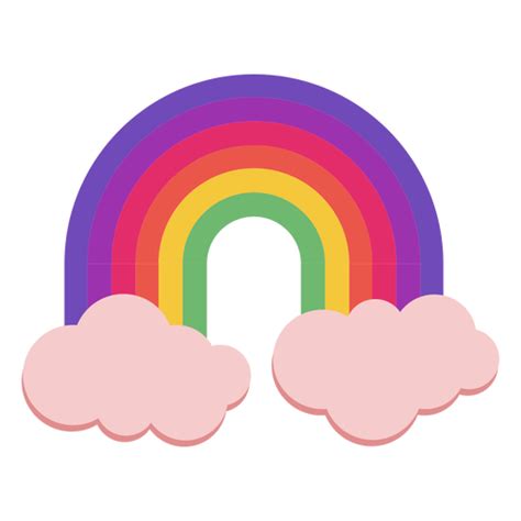 Pride Rainbow Semi Flat Png And Svg Design For T Shirts