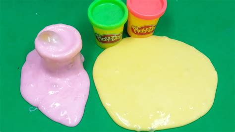 2 Ways To Make Slime With Play Doh Without Glue Diy Slime Play Doh