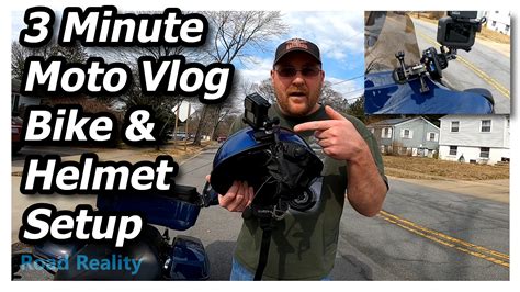 3 Minute Moto Vlog Setup Half Helmet Motovlog Setup What S In