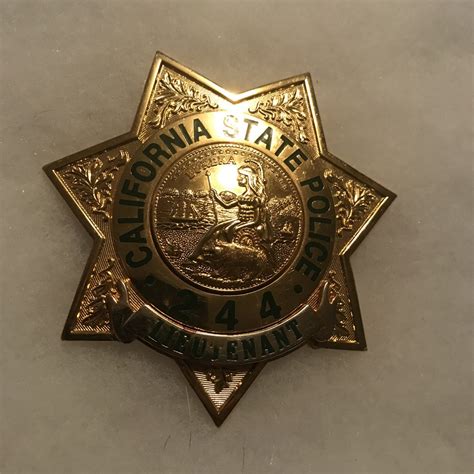 Collectors-Badges Auctions - California State Police Lieutenant