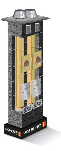 system dual uniwersal Scheier Niemiecka technologia systemów kominowych