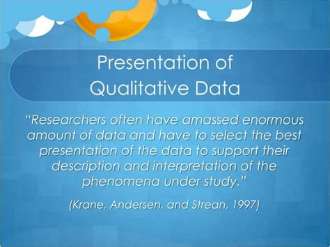 Slideshare Presentation Of Qualitative Data Ppt