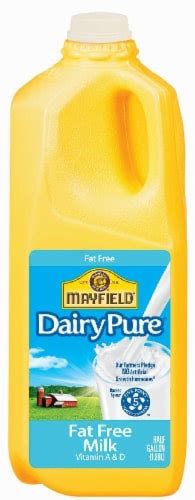 Dairy Pure Fat Free Skim Milk 1 2 Gal Frys Food Stores