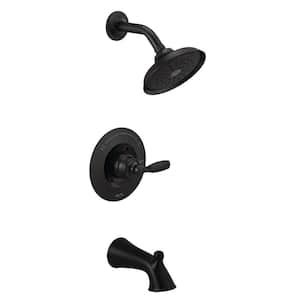 Delta Woodhurst Handle Deck Mount Roman Tub Faucet Trim Kit In Matte