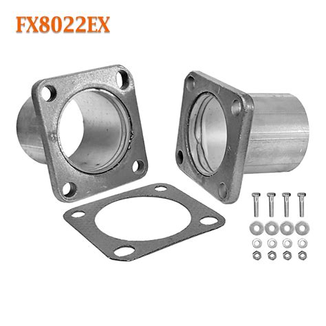 Fx8022ex 2 1 4 Id Universal Quickfix Exhaust Square Flange Repair Pip Bear River Converters