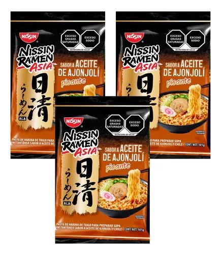 Sopa Nissin Ramen Asia Sabor Ajonjol Picante Piezas Mercadolibre