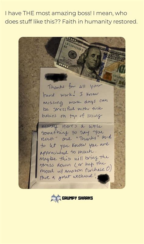 Just - I have THE most amazing boss! I mean, who does stuff like this