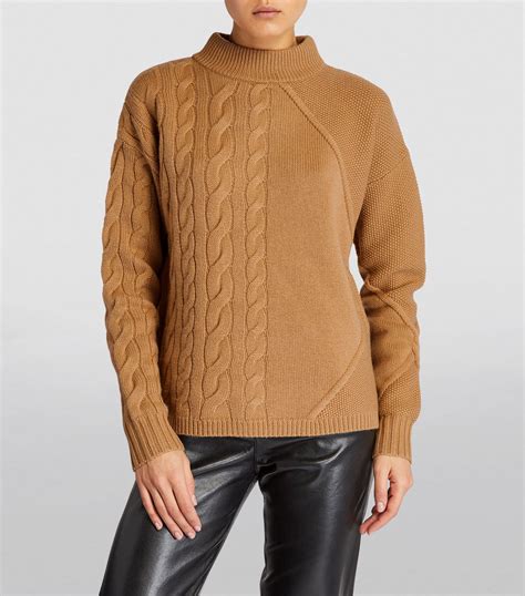 Max Mara Wool Cashmere Cable Knit Sweater Harrods De