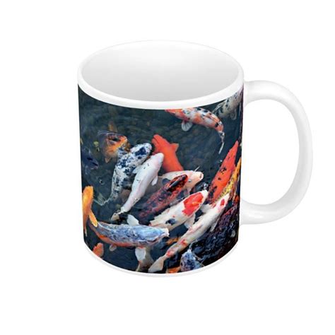 Mug C Ramique Banc De Carpes Koi Japon Poisson Lac Cdiscount Maison