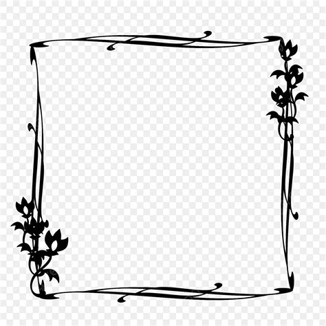 Vine Frame Clip Art Black And White Infoupdate Org