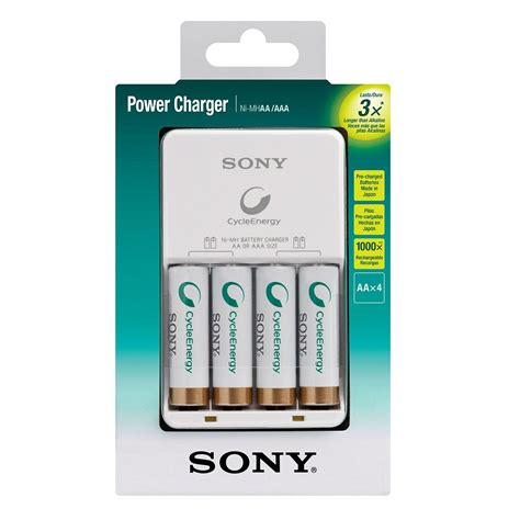 Cargador Para Pila Recargable Aa Aaa Xaa De Mah Sony