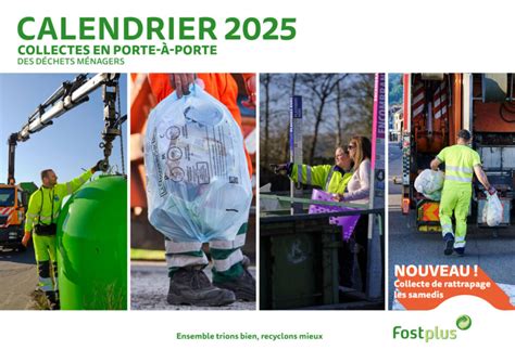 Collecte des déchets par le BEP calendrier 2025 Ville d Andenne