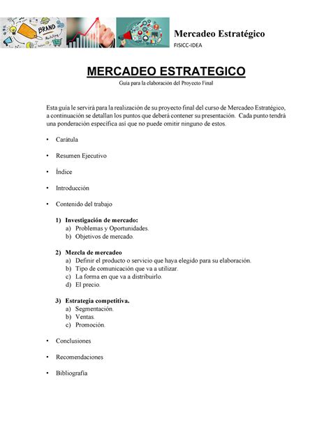 Guia769 proyecto final me Mercadeo Estratégico FISICC IDEA MERCADEO