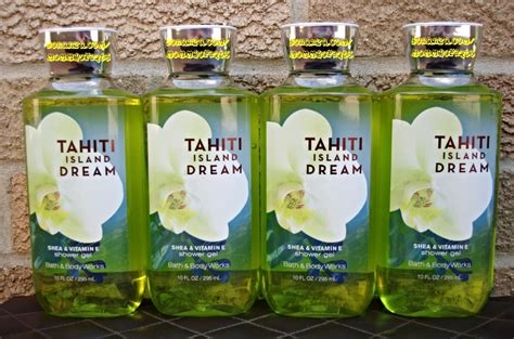 Tahiti Island Dream Bath And Body Works Shower Gel Set Of 4 Bath And