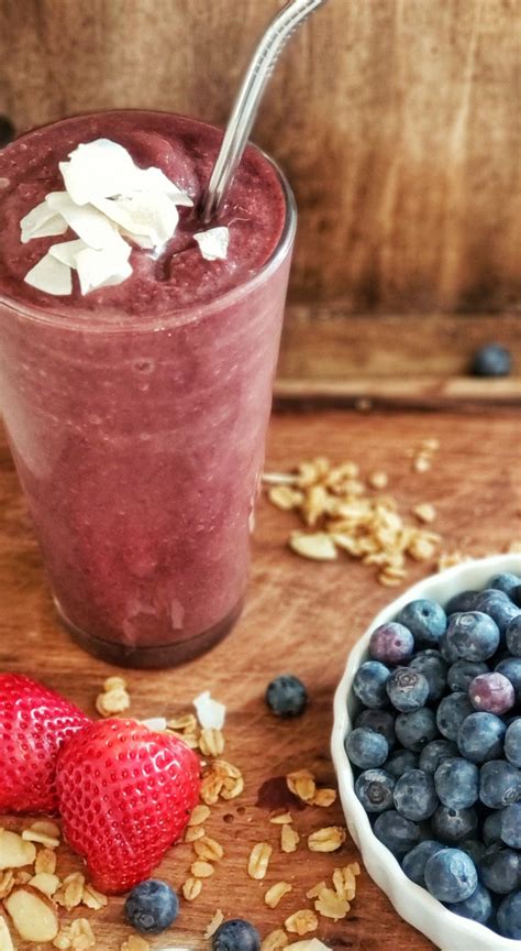 Refreshing And Healthy Super Food Acai Smoothie Acai Heathyeating Smoothies Acai Smoothie