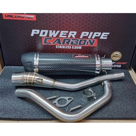 Mody Power Pipe Carbon Canister With Silencer Stainless Elbow For