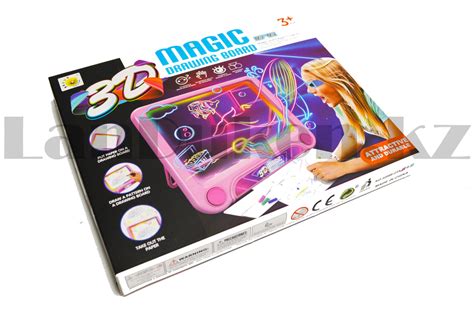 Планшет для рисования 3D Magic Drawing Board c 3D очками светящийся ...