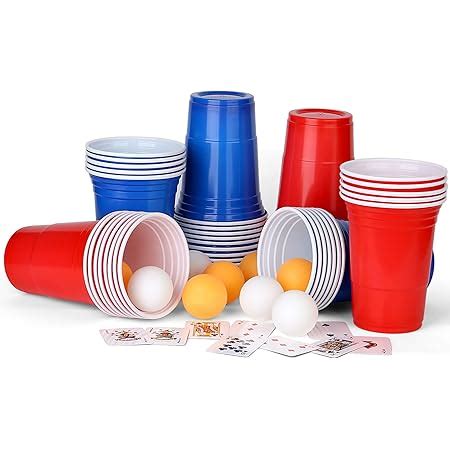 Relaxdays Bierpong Becher Set Bier Pong Set Mit B Llen