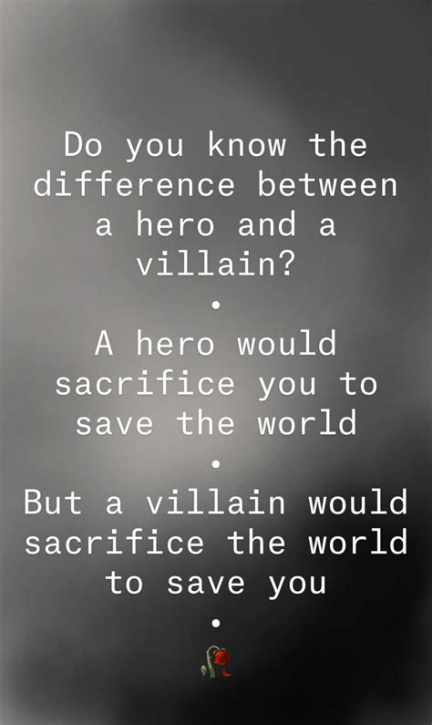 The Difference Between A Hero And A Villain In 2024 Villain Hero