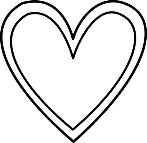 Double Heart Outline Clip Art at Clker.com - vector clip art online ...