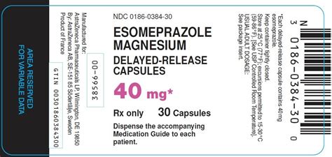 ESOMEPRAZOLE MAGNESIUM DR 40MG RX Products