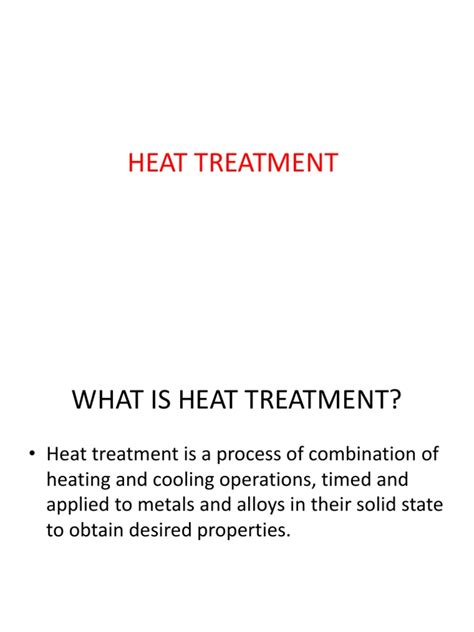 Heat Treatment | PDF | Heat Treating | Steel