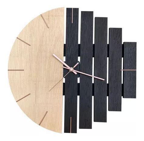 Reloj de pared analógico Uso Madeira Industrial con diseño relojes de