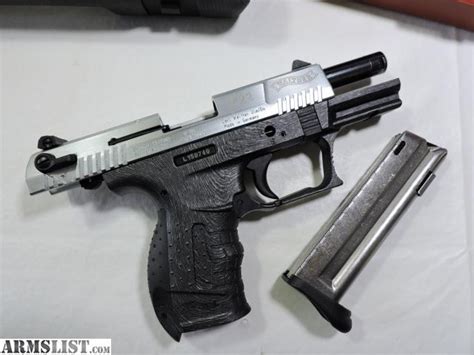 Armslist For Sale Walther P22 With Nickel Slide W 700 Rds