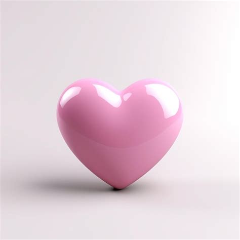 Premium Ai Image A Close Up Of A Pink Heart Shaped Object On A White