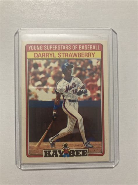 DARRYL STRAWBERRY 1986 TOPPS KAY BEE SUPERSTARS OF BASEBALL 31 OF 33