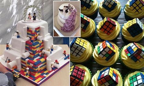 Lego Themed Wedding Cake With Edible Bricks Goes Viral On Facebook Daily Mail Online