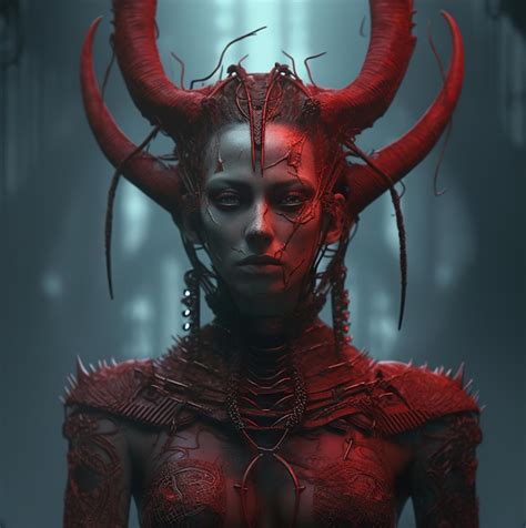Premium Ai Image A Female Demon