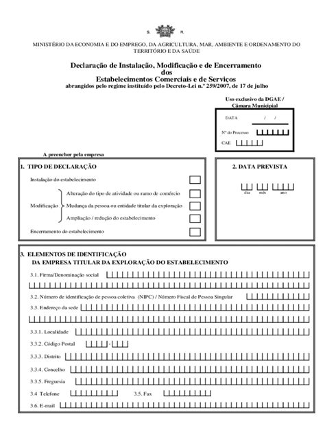 Preenchível Disponível Ministrio da Agricultura do Mar do Ambiente e