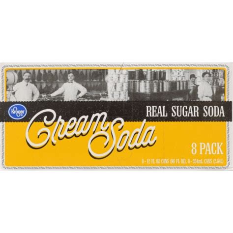 Kroger® Real Sugar Cream Soda 8 Cans 12 Fl Oz Ralphs