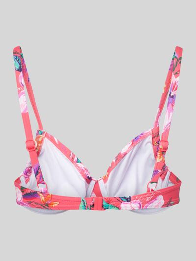 Lascana Bikini Oberteil Mit Floralem Muster Pink Online Kaufen