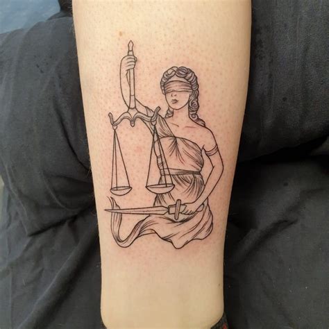 Vrouwe Justitia Tattoo Justice Tattoo Cute Ankle Tattoos Simplistic