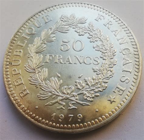 50 franków francs Francja 1979 Herkules moneta Warszawa Licytacja