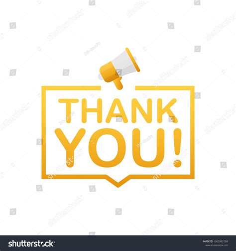 Thank You Megaphone Images Stock Photos Vectors Shutterstock