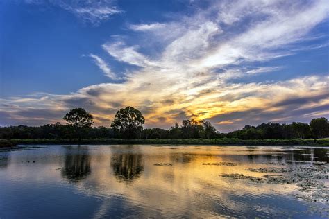 Wallpaper Reflection Sky Nature Cloud Dawn Lake Tree Morning