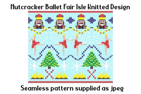 Nutcracker Seamless Fair Isle Knit Image Graphic By Emmienorfolk · Creative Fabrica