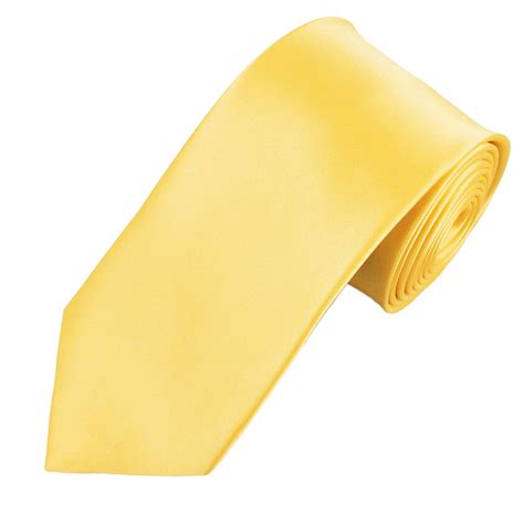 Plain Pale Lemon Yellow Men S Satin Tie From Ties Planet Uk