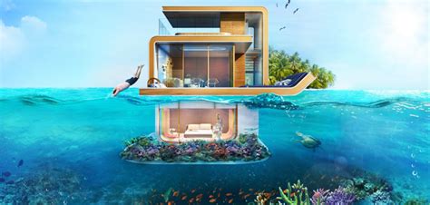 Seahorses des luxueuses maisons flottantes à Dubaï