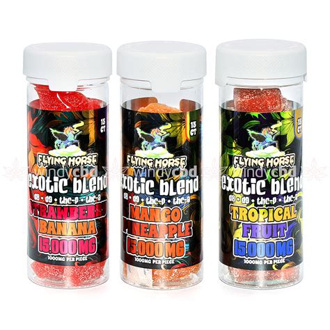 Flying Horse Exotic Blend 15000mg Gummies 15ct Thc D8