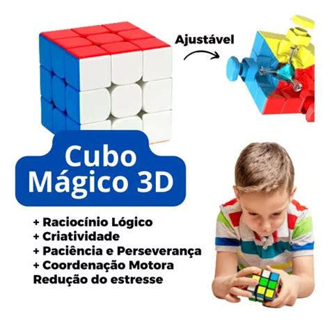 Cubo Mágico Profissional Interativo 3x3 Magic Cube Rápido MercadoLivre