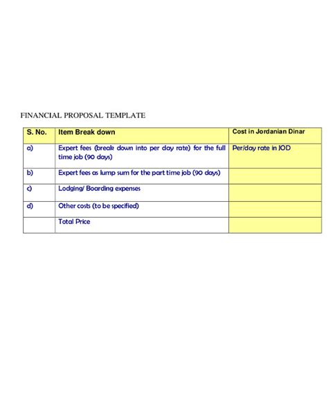 18+ Financial Proposal Templates - Word, PDF, Google Docs, Apple Pages