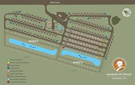 Resort Map Sandusky RV Resort | RV Resort near Cedar Point