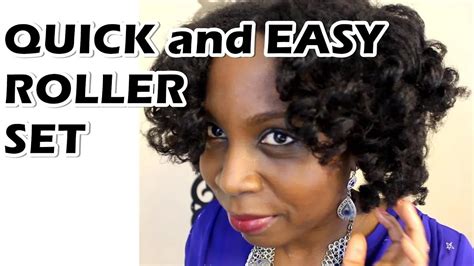 Quickest And Easier Natural Hair Roller Set Youtube