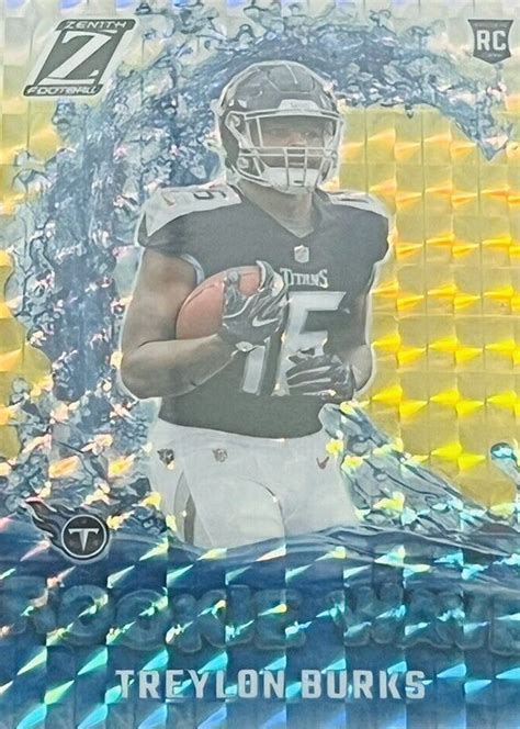 Treylon Burks 2022 Zenith Rookie Wave Gold RW TB Price Guide